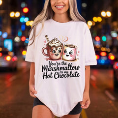 You Marshmallow Hot Chocolate Valentine Ready to Press DTF Transfer for Dtf