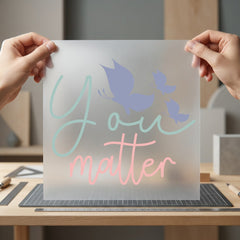 You Matter Butterfly Motivational Butterfly Ready to Press DTF Transfer for Dtf