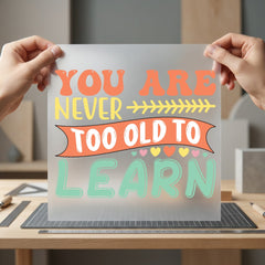 You Never Too Old Teacher Retro Ready to Press DTF Transfer for Dtf