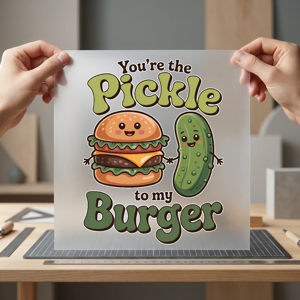 You Pickle Burger Foodie Funny Sarcastic Ready to Press DTF Transfer for Dtf