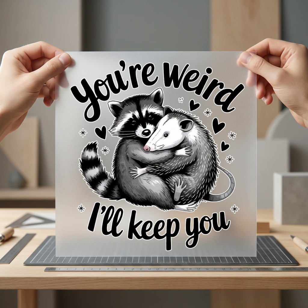 You Weird Keep Retro Funny Pet Ready to Press DTF Transfer for Dtf