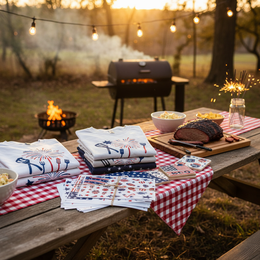 DIY Patriotic Style: BBQ & Fireworks DTF Transfers