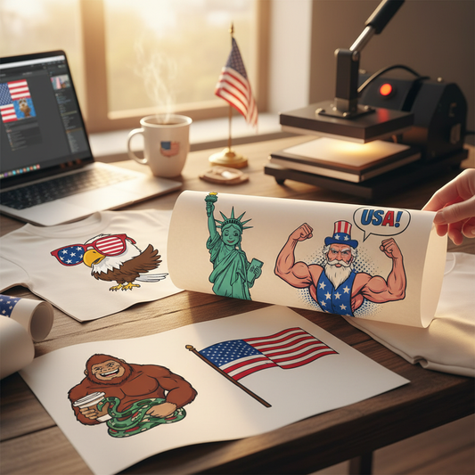 Funny USA Pride: Patriotic DTF Transfers with a Twist