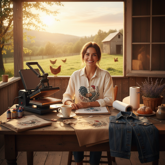 Farm Life Chic: Create Custom Apparel with DTF Transfers