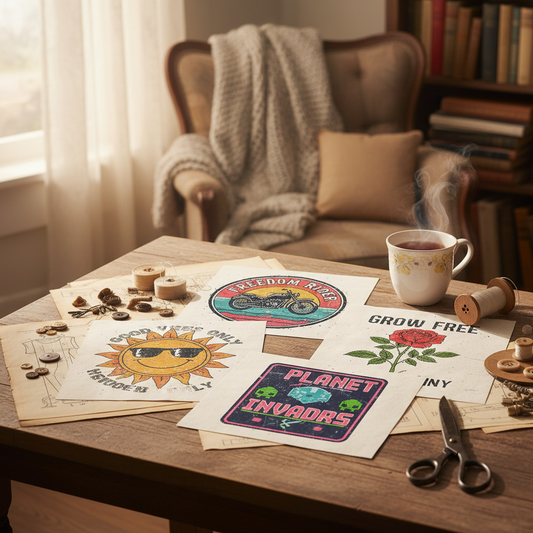 Embrace Nostalgia: The Distressed Vintage DTF Collection