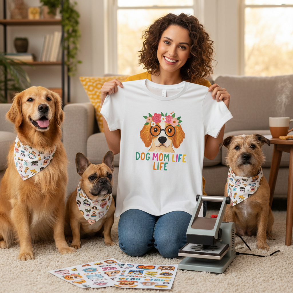 The Ultimate Guide to DIY Dog Mom Style: Cute DTF Transfers