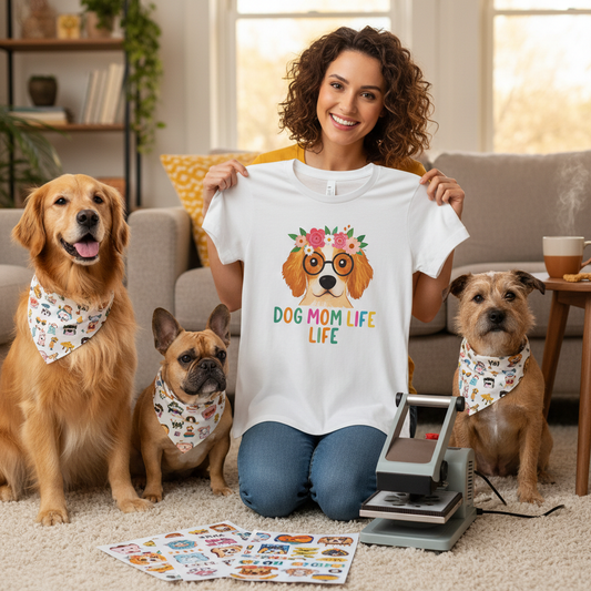 The Ultimate Guide to DIY Dog Mom Style: Cute DTF Transfers