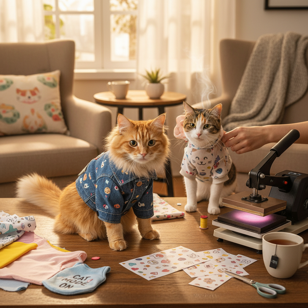 Purr-fectly Cute DIY Cat Apparel with DTF Transfers