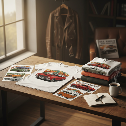 Rev Up Your Style: The Ultimate Classic Cars DTF Collection
