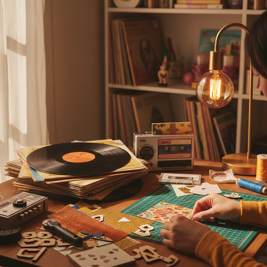 Retro Vibes: Crafting with the Vinyl & Cassette Collection