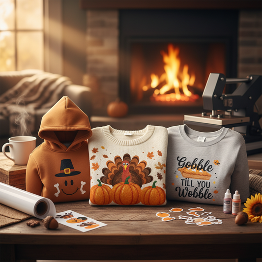 Create Custom Thanksgiving Apparel with DTF Transfers