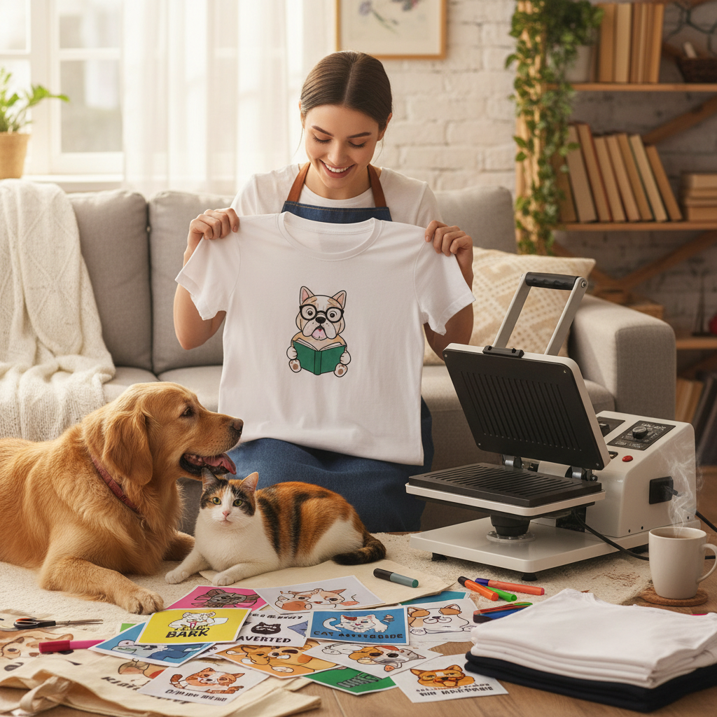 Funny Pet DTF Transfers: DIY Gear for Dog and Cat Lovers