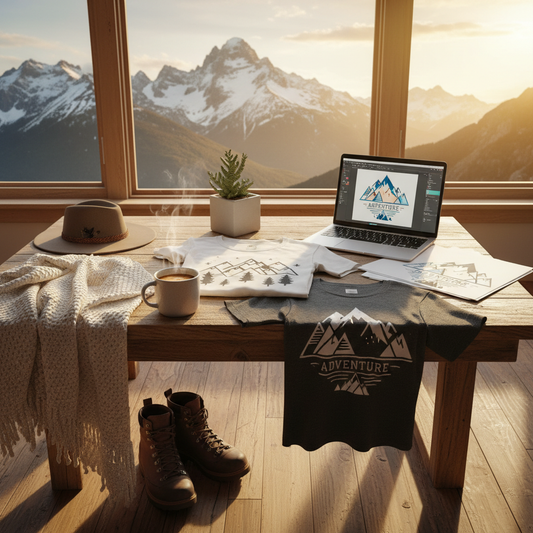 Embrace the Peaks: Style Your Life with Mountain DTF Designs