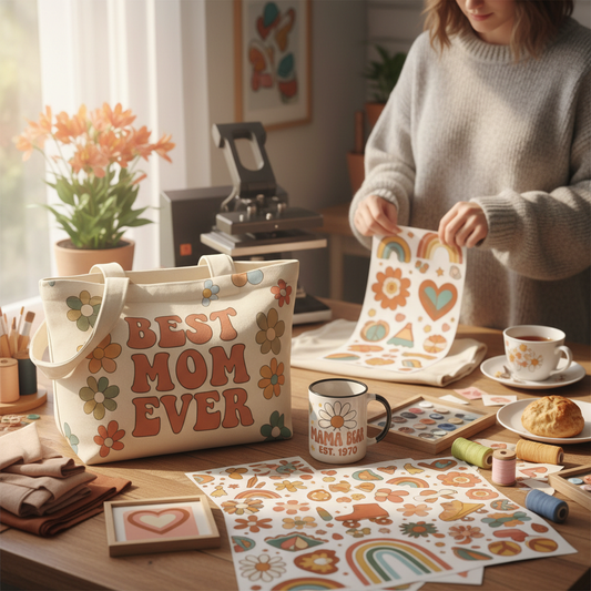 Handmade Mother's Day: DIY Gifts with Retro DTF Transfers