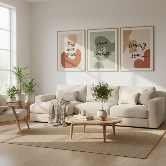 Create a Sanctuary with Minimalist Home Quote Decor