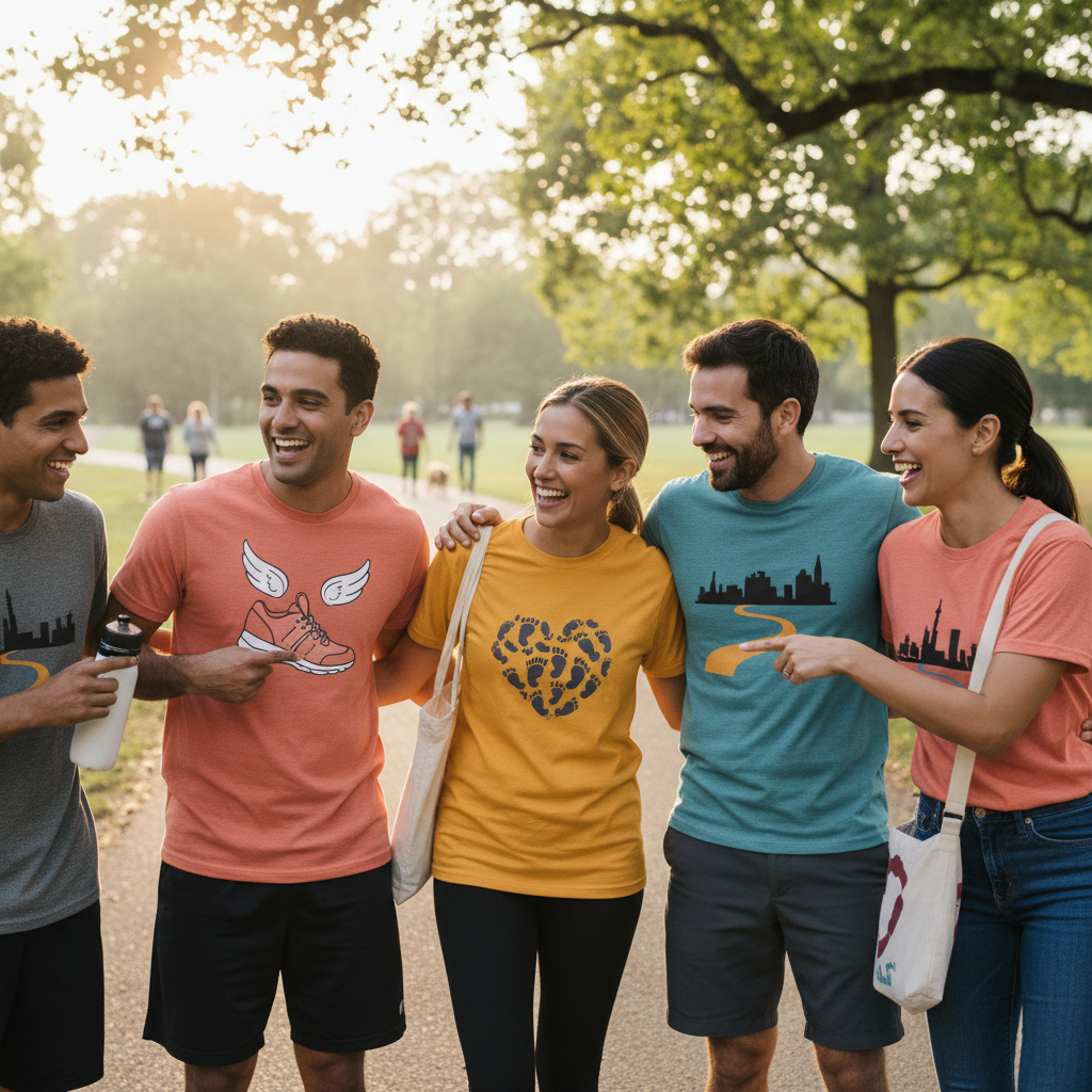 Group T-Shirt Ideas for Charity Runs and Local Walks