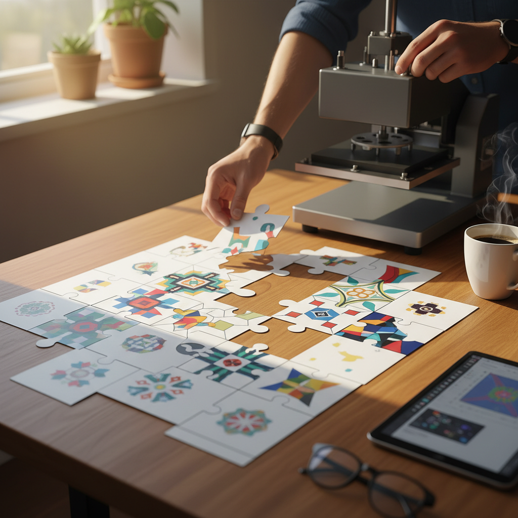 Advanced Gang Sheet Nesting: The 'Puzzle' Method