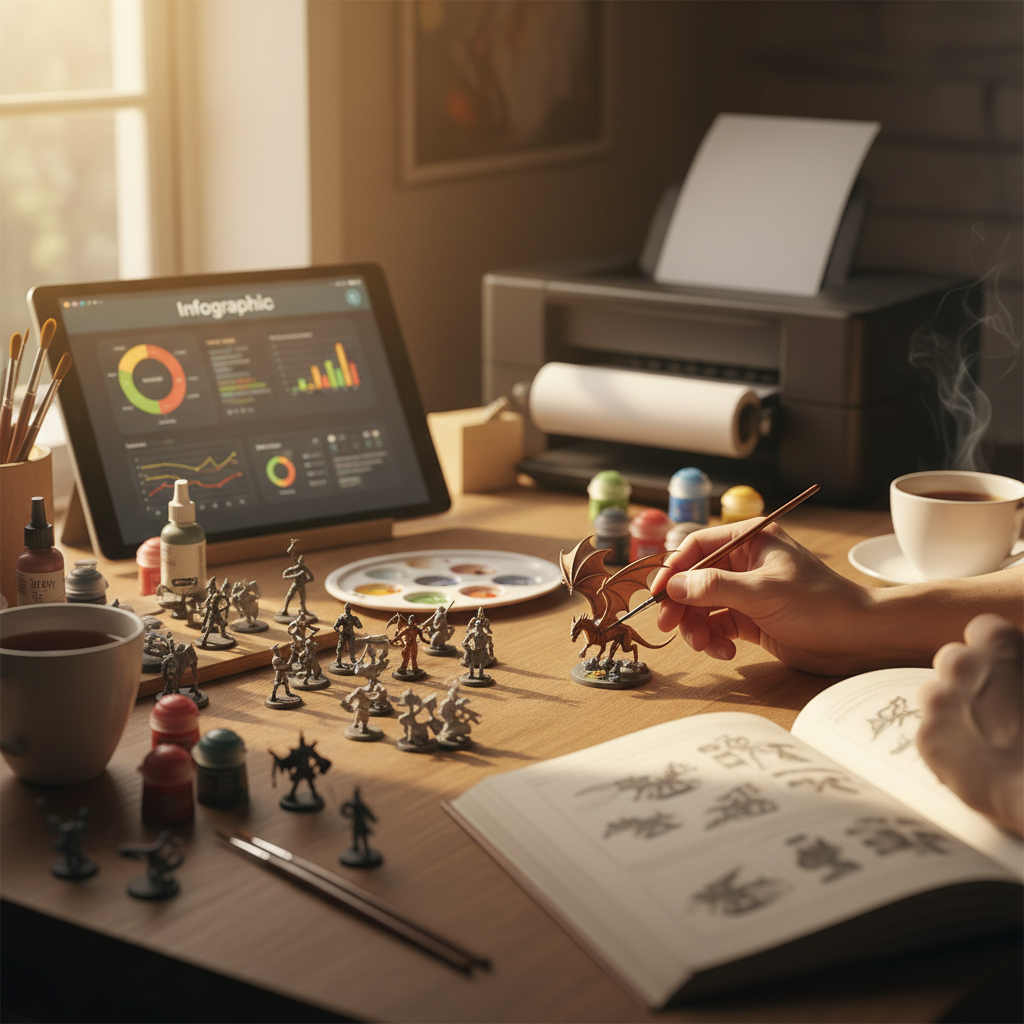 TTRPG Minis Painters: Print-on-Demand Niche Report