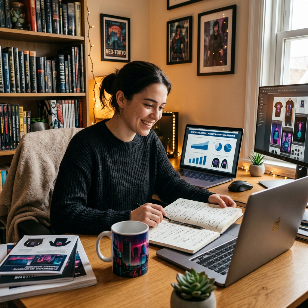 Cyberpunk Enthusiast: Print-on-Demand Niche Research Report