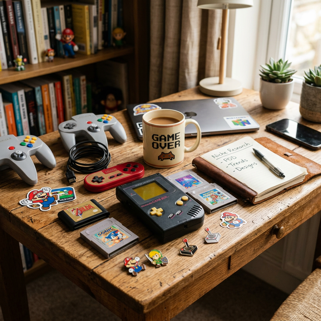 Retro Gaming Gear: Print-on-Demand Niche Research Report