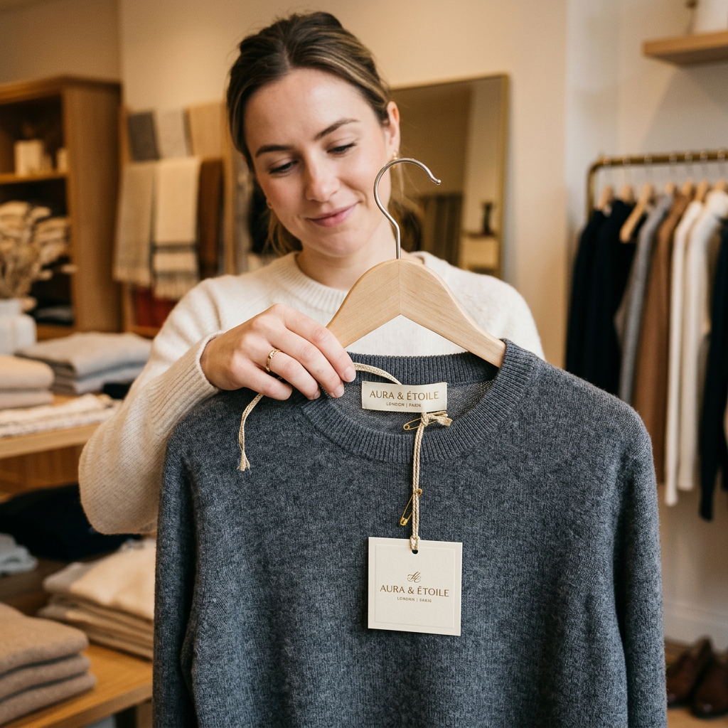 Neck Labels and Hang Tags: The Luxury Boutique Experience