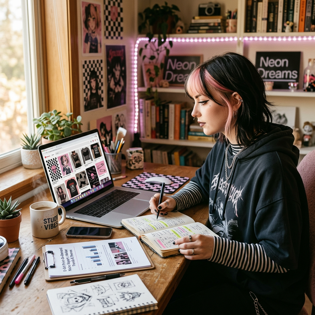 E-Girl Aesthetic: Print-on-Demand Niche Research Report