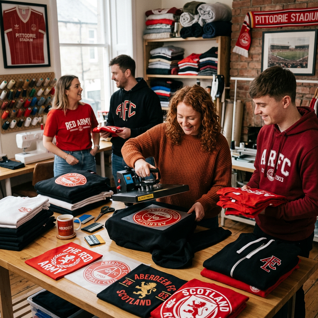 Custom DTF Transfers for Aberdeen Sports Teams & Fans