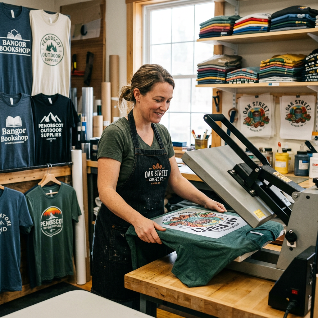 Custom DTF T-Shirts for Bangor's Local Businesses