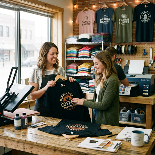 Custom T-Shirts for Bismarck Small Businesses | Local DTF