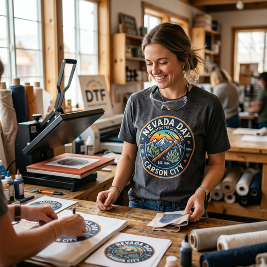 Nevada Day DTF Shirt: Custom Apparel in Carson City