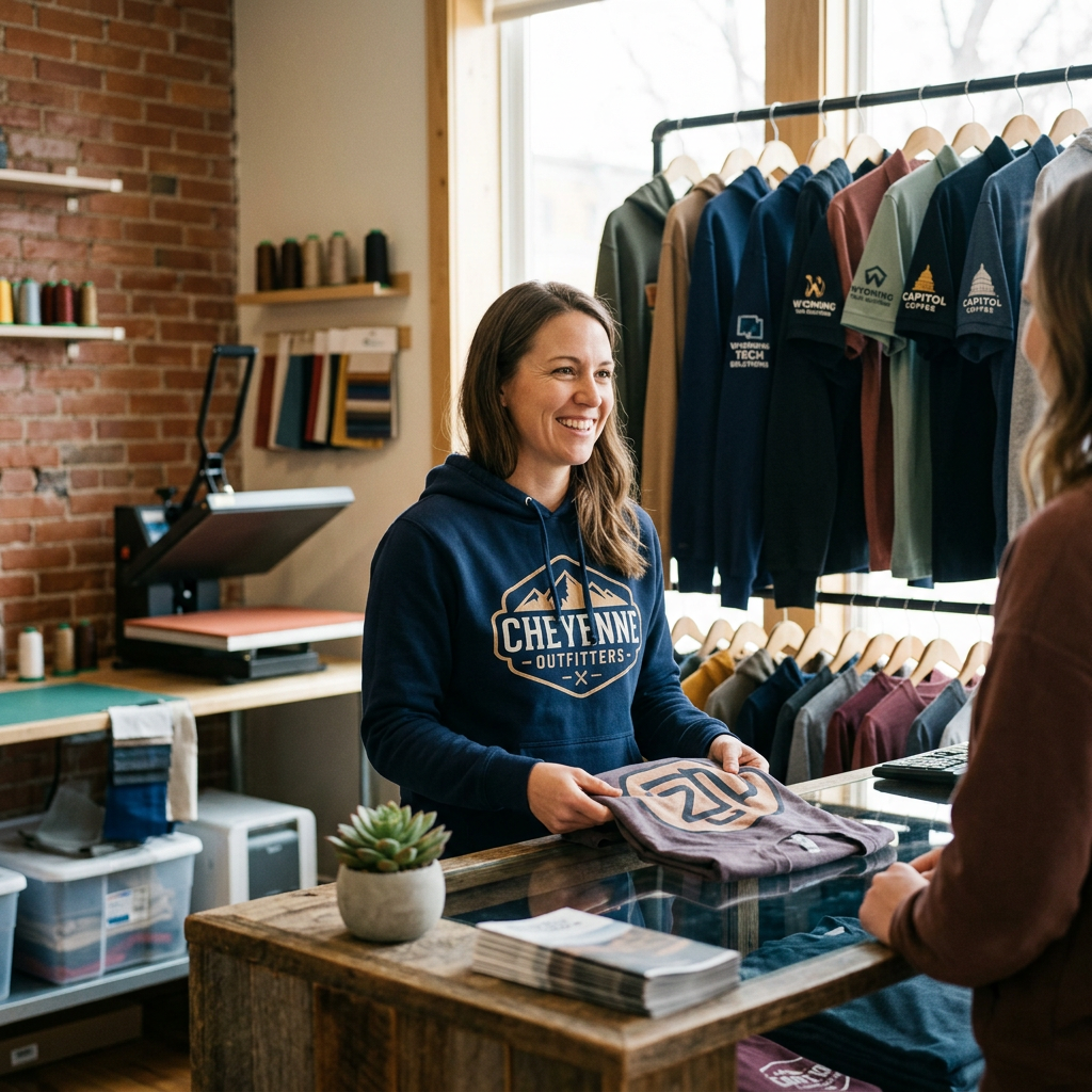 Boost Your Cheyenne Business with Custom Branded Apparel