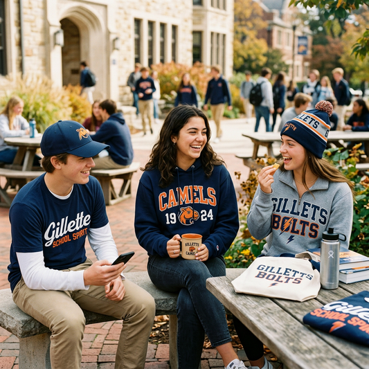 Gillette School Spirit Apparel: Custom Camels & Bolts Gear