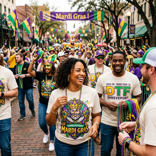Mardi Gras DTF Shreveport: Custom Festival Apparel Guide