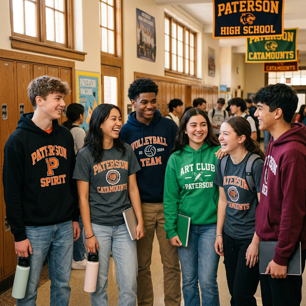 Paterson School Spirit: Custom DTF for Teams & Clubs