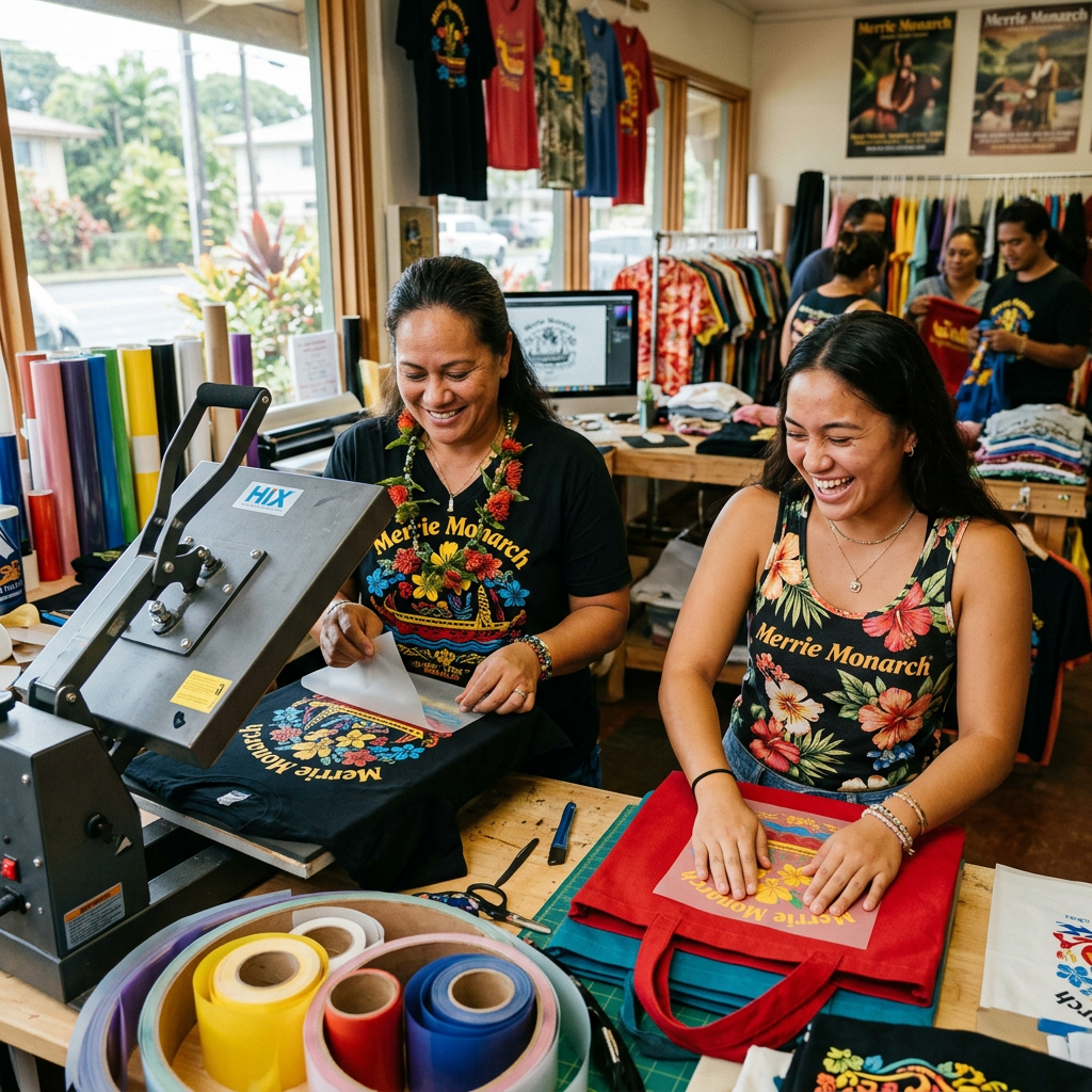 Merrie Monarch Festival Apparel: Custom DTF Printing in Hilo