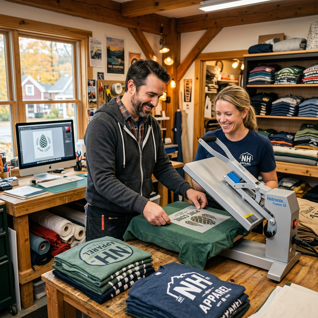 Custom Apparel for NH Businesses: DTF Printing Solutions