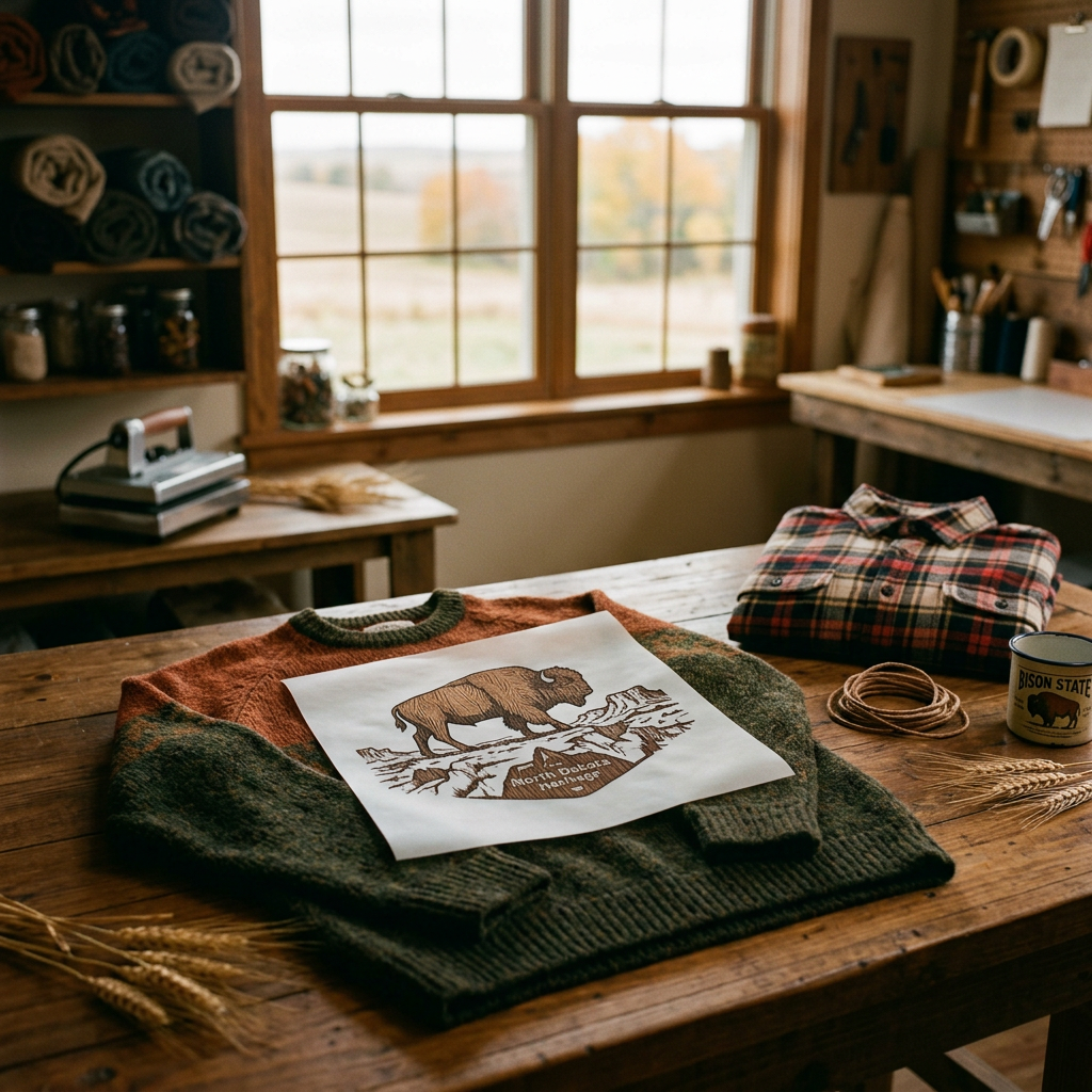 North Dakota Heritage Apparel: Custom DTF Design Guide