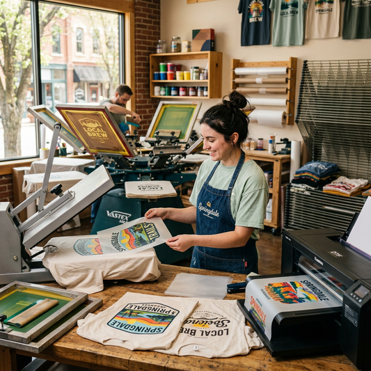 DTF Printing vs. Screen Printing: Which is Best for Springdale?