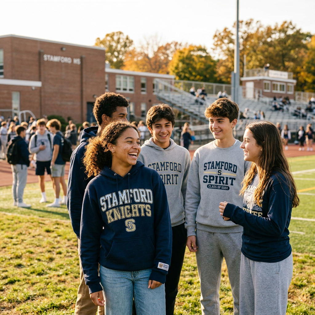 Stamford Spirit Wear: Custom Designs for Teams & Schools