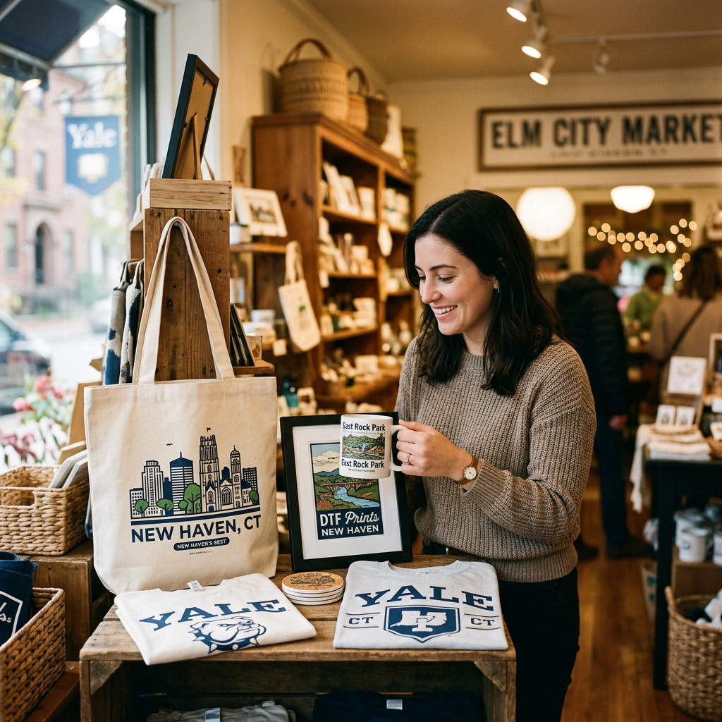 New Haven's Best: Unique Gifts & Souvenirs with DTF