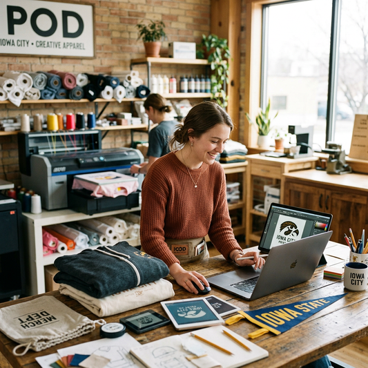 Print On Demand Iowa City: Start Your Apparel Brand Today