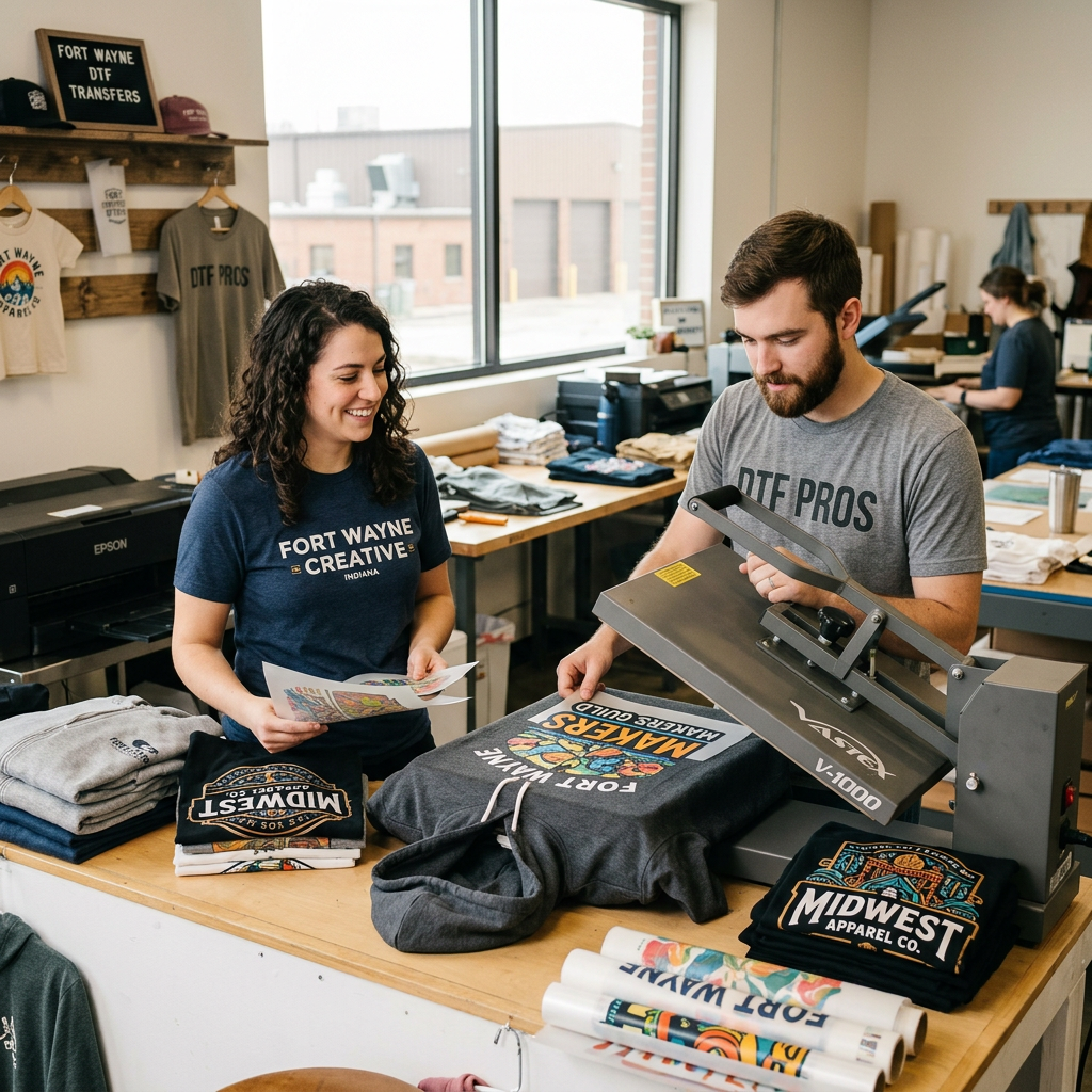 Custom DTF Transfers for Fort Wayne Businesses & Brands
