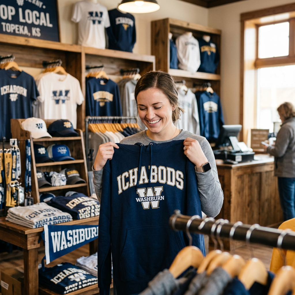 Washburn Ichabods DTF: Custom Fan Gear in Topeka, KS
