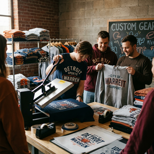 Detroit Sports DTF Shirt Warren: Custom Game Day Gear