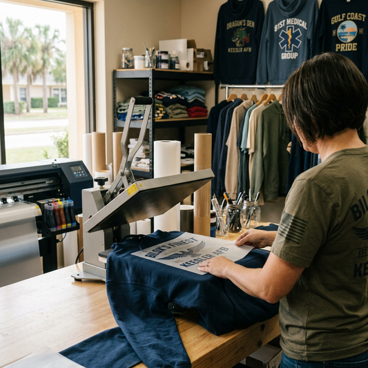 Keesler AFB DTF Printing: Custom Military Apparel in Biloxi