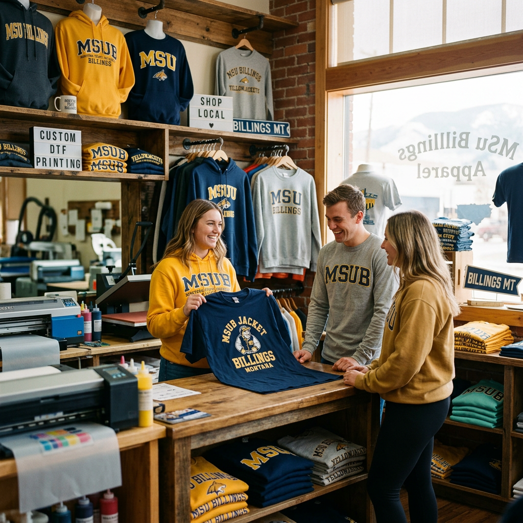 MSU Billings Apparel: Custom DTF Printing in Billings, MT