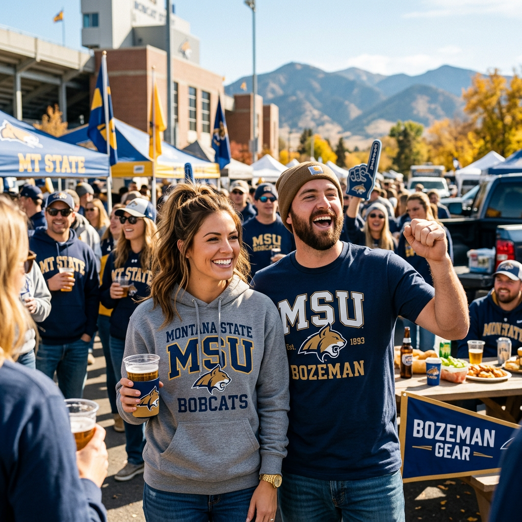 Montana State Bobcats DTF Shirts: Custom Bozeman Gear