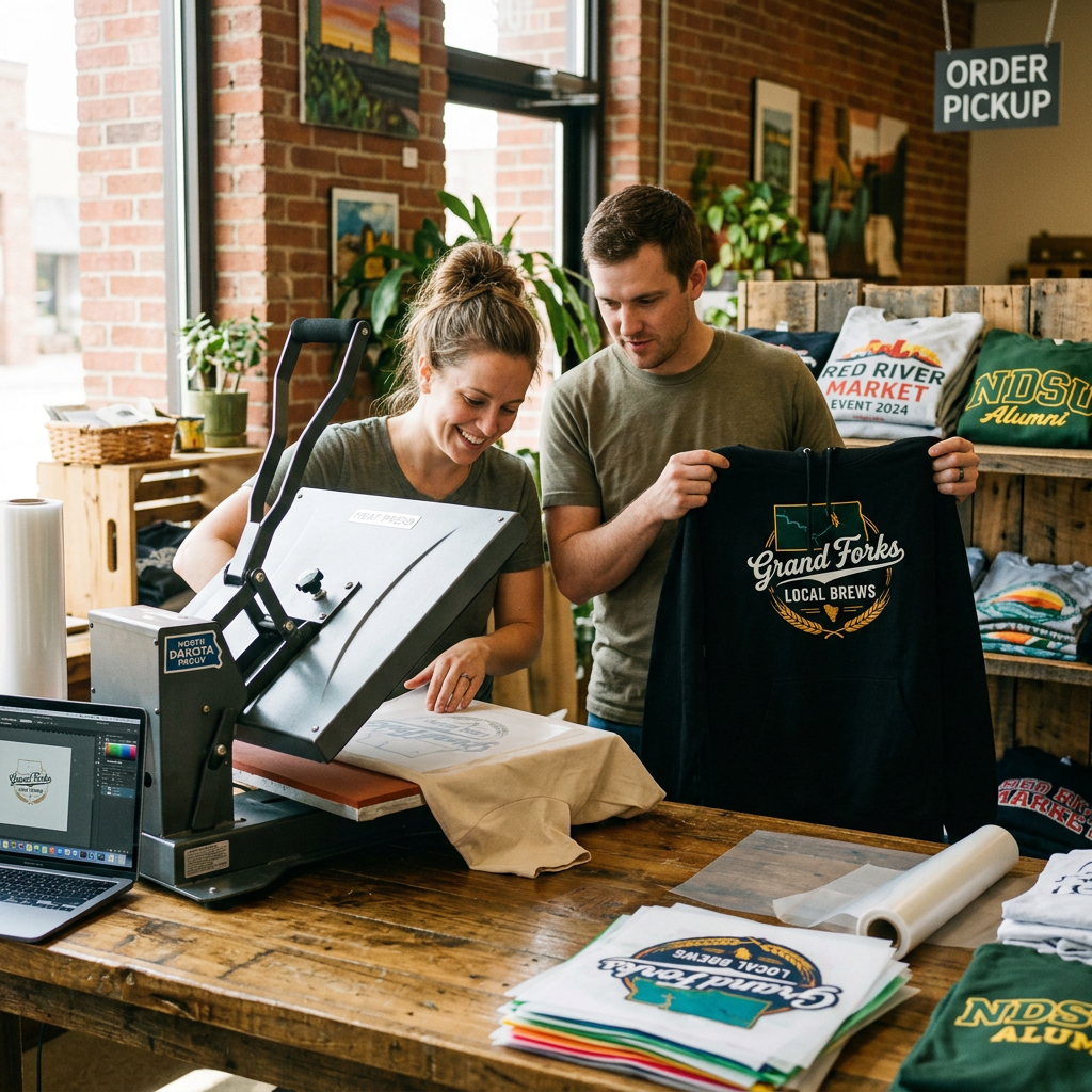 Custom DTF Transfers for Grand Forks Businesses & Events