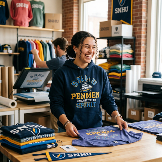 SNHU Spirit: Custom DTF Apparel in Manchester, NH