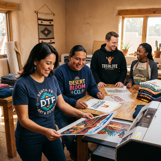 Top 5 Reasons Santa Fe Businesses Need Custom DTF Apparel